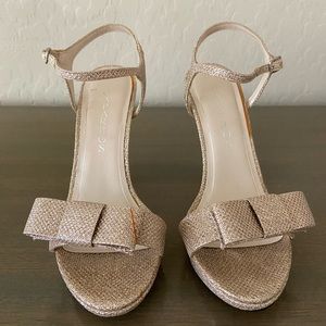 Caparros Nude Glitter Gemini Heel Size 7